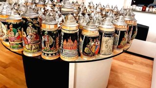 Jarras de cerveza vintage