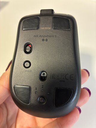 Ratón Logitech MX Anywhere 2S Bluetooth Negro/Dora