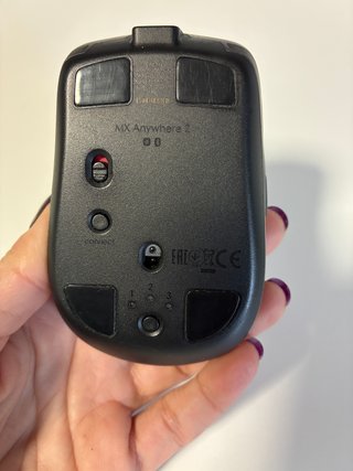 Ratón Logitech MX Anywhere 2S Bluetooth Negro/Dora