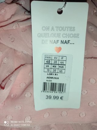 Vestido Naf Naf rosa