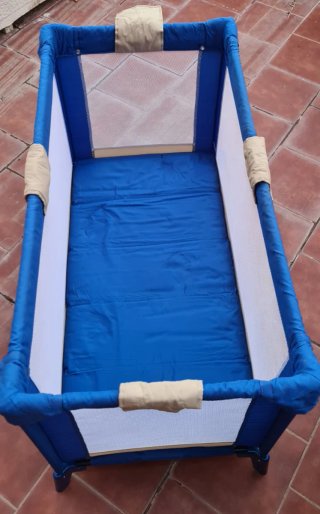 Cuna de viaje Prenatal azul
