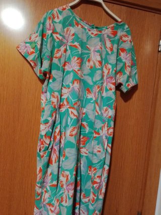 Vestido largo estampado floral