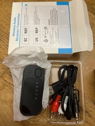 Receptor/Transmisor Audio Inalámbrico 2 en 1