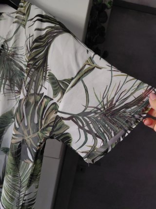 Chemisier lungo fantasia tropicale XL