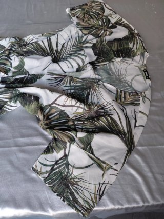 Chemisier lungo fantasia tropicale XL