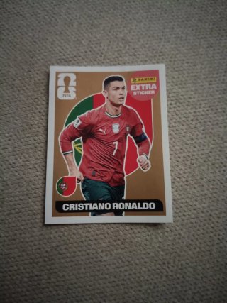 Carta Cristiano Ronaldo Extra Sticker Bronce