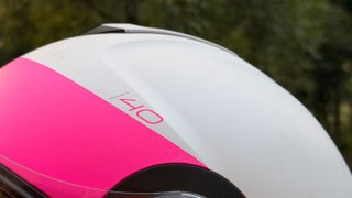 Casco HJC i40 Jet Rosa y Blanco