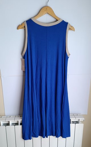 Vestido azulón canalé talla única