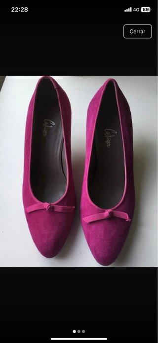 Zapatos Castañer ante rosa fucsia