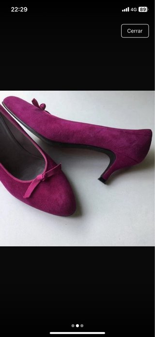 Zapatos Castañer ante rosa fucsia