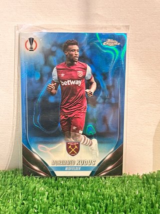 Mohammed Kudus blue paralel topps chrome