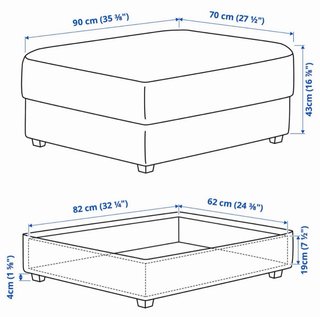 Sofá 3 plazas gris con reposapiés