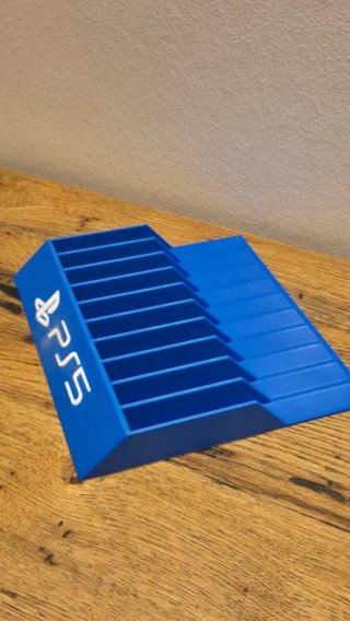 Stand Supporto Porta Giochi PS5 Blu