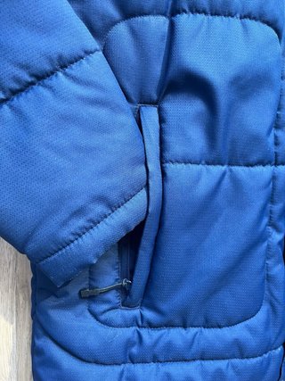 Abrigo Mercury Talla L Azul Plumas