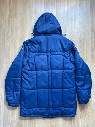 Abrigo Mercury Talla L Azul Plumas