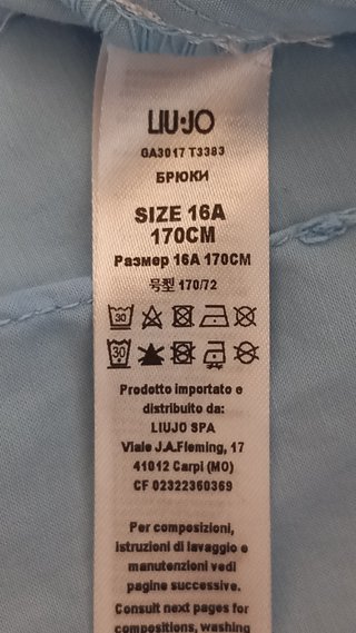 Pantaloni Liu Jo azzurri
