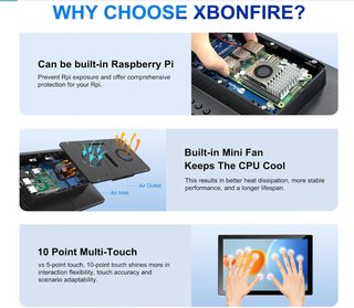 Monitor Táctil XBONFIRE 10.1 Raspberry Pi