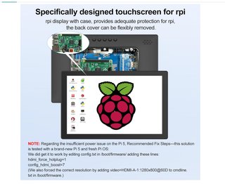 Monitor Táctil XBONFIRE 10.1 Raspberry Pi