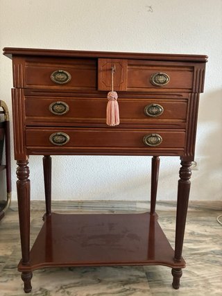 Mueble auxiliar madera antiguo (de cubertería)