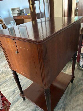 Mueble auxiliar madera antiguo (de cubertería)