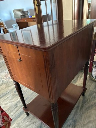 Mueble auxiliar madera antiguo (de cubertería)