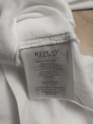 Camiseta Replay Original Blanca