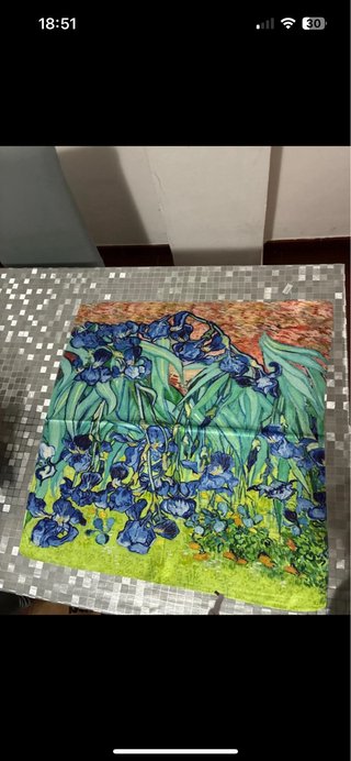 Foulard con stampa floreale
