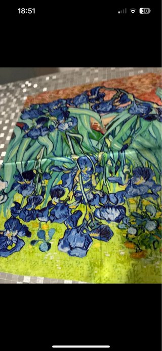 Foulard con stampa floreale