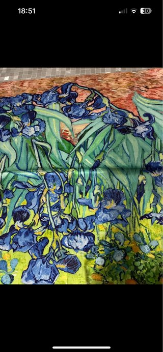 Foulard con stampa floreale