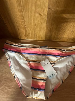 Bañador bikini rayas multicolor