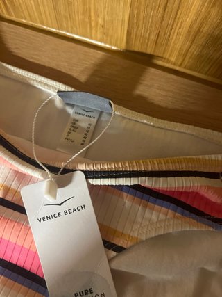 Bañador bikini rayas multicolor