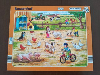 3 Puzzles Infantiles ponis y granja