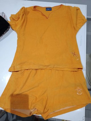 Pigiama Pippi Arancione Cotone