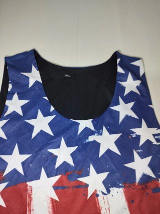 Camiseta sin mangas bandera americana