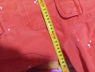 Chaqueta Pull&Bear efecto pintura naranja Talla L