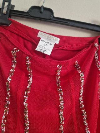 Conjunto Falda y Chaqueta Roja