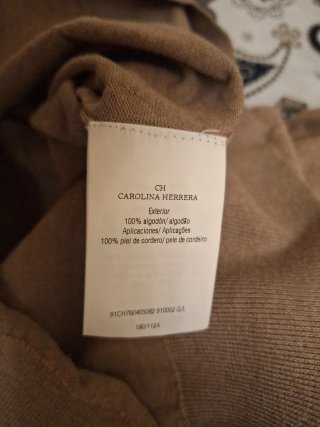 Jersey Carolina Herrera Beige