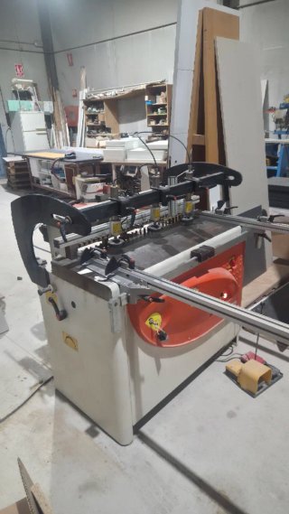 Taladro múltiple para carpintería