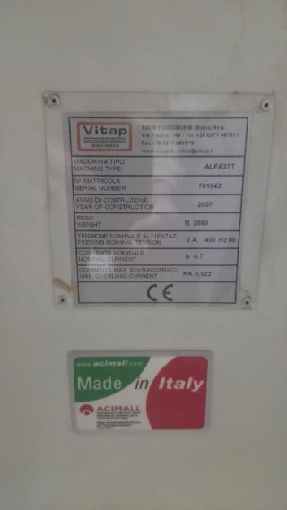 Taladro múltiple para carpintería