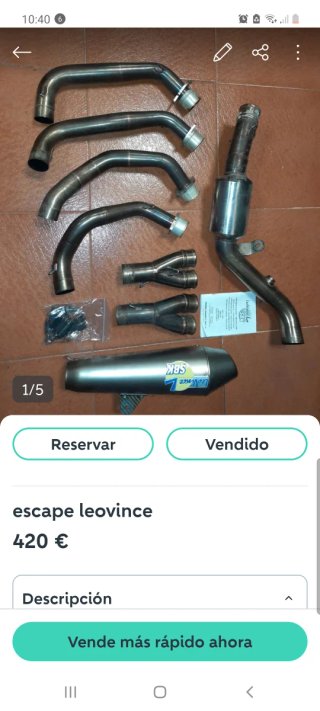 Escape Leovince SBK Plata