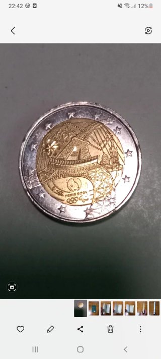 Moneda 2 euros París 2024 J.O.