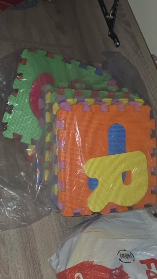 Tapete infantil goma puzzle