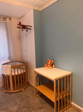 Cuna bebé evolutiva ovalada 9 en 1