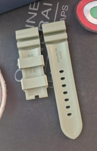 Cinturino Panerai Caucciù Verde Oliva