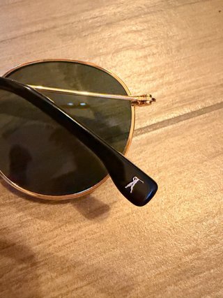 Gafas de sol Westwood polarizadas negras y doradas