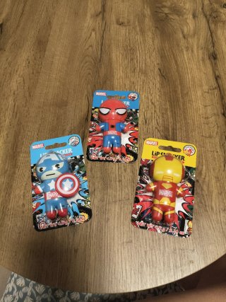 Lip Smacker Marvel - Capitán América, Spiderman, I