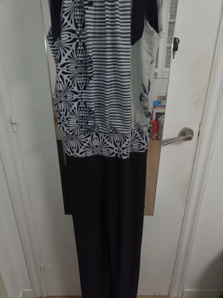 Mono largo estampado mujer