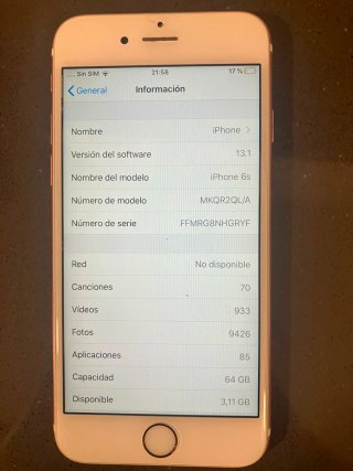 iPhone 6S 64GB Oro Rosa LIBRE