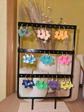 Pendientes Flor Multicolor