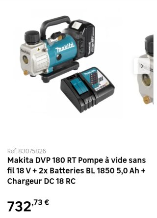 Bomba de vacío Makita DVP180Z 18V